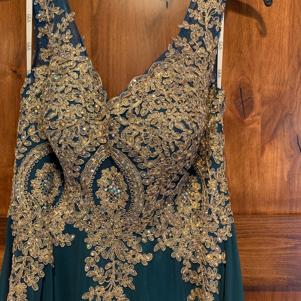 Emerald Green Long Prom Dress